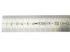 Liniał stalowy półsztywny BMI 2000 mm nierdzewny